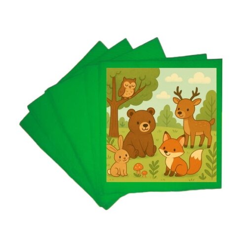 Guardanapo de Papel Personalizado Animais da Floresta