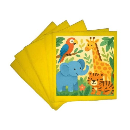 Guardanapo de Papel Personalizado Animais Exóticos
