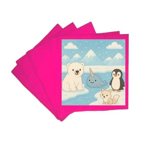 Guardanapo de Papel Personalizado Animais do Ártico