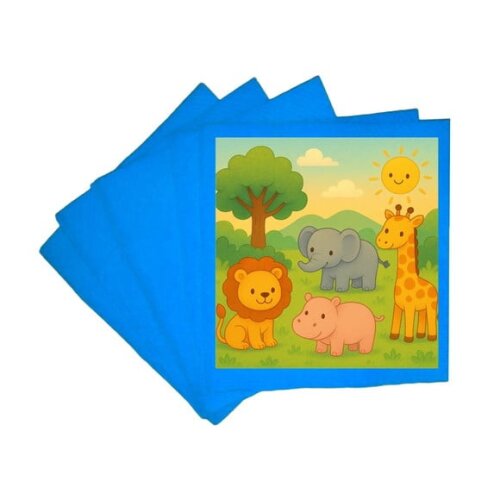 Guardanapo de Papel Personalizado Animais Selvagens