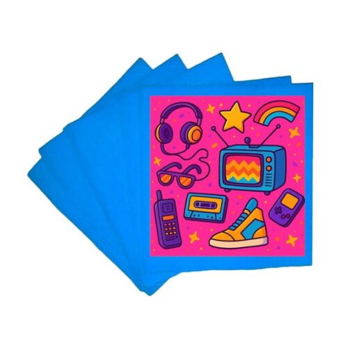 Guardanapo de Papel Personalizado Anos 80