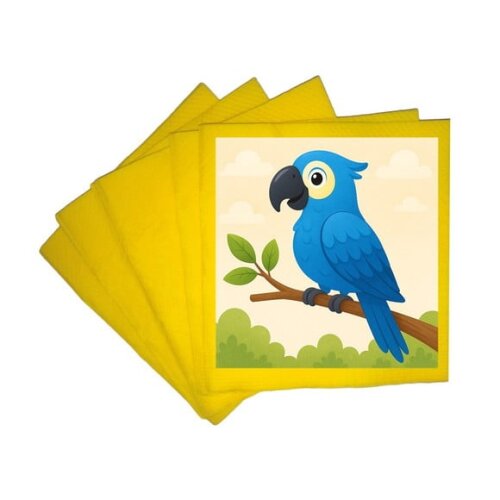 Guardanapo de Papel Personalizado Arara Azul