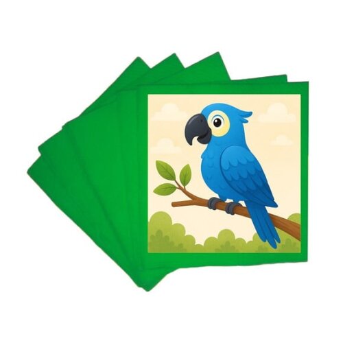 Guardanapo de Papel Personalizado Arara Azul