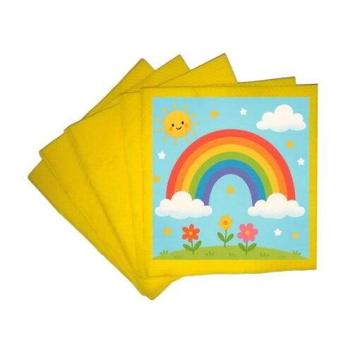 Guardanapo de Papel Personalizado Arco-íris