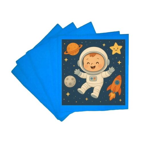Guardanapo de Papel Personalizado Astronauta Baby