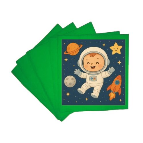 Guardanapo de Papel Personalizado Astronauta Baby