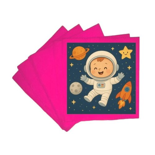 Guardanapo de Papel Personalizado Astronauta Baby