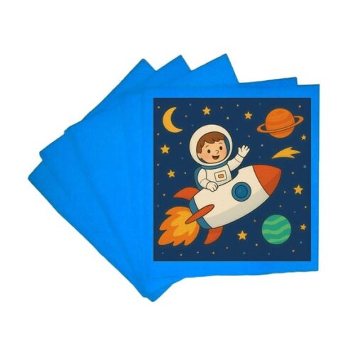 Guardanapo de Papel Personalizado Aventura Espacial