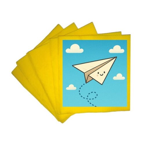 Guardanapo de Papel Personalizado Aviãozinho de Papel