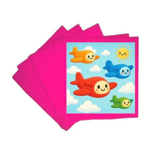 Guardanapo de Papel Personalizado Aviões