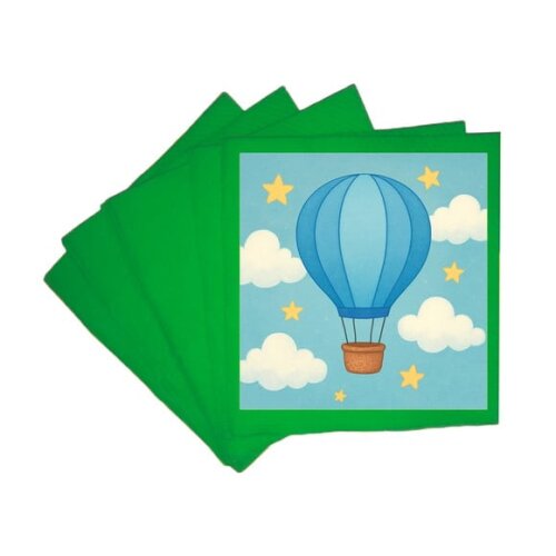 Guardanapo de Papel Personalizado Balão de Ar Azul