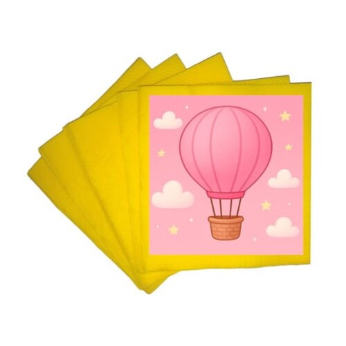 Guardanapo de Papel Personalizado Balão de Ar Rosa