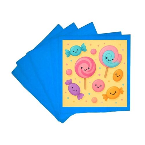 Guardanapo de Papel Personalizado Balas e Pirulitos