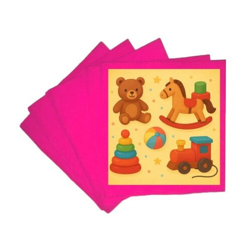 Guardanapo de Papel Personalizado Brinquedos Clássicos