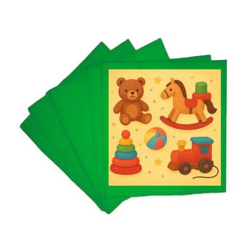 Guardanapo de Papel Personalizado Brinquedos Clássicos