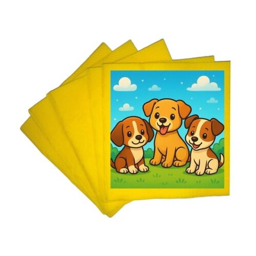 Guardanapo de Papel Personalizado Cachorrinhos