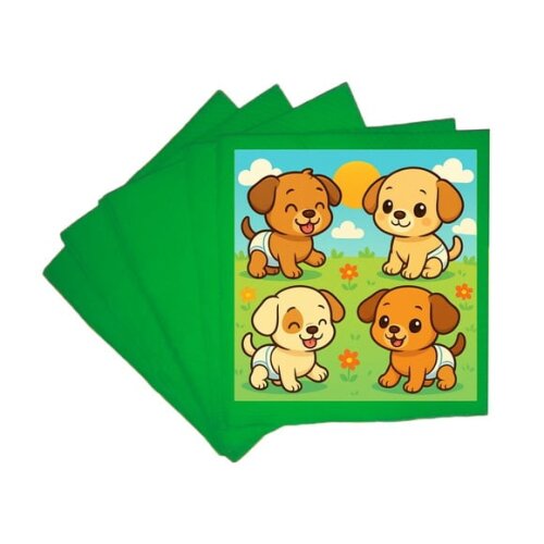 Guardanapo de Papel Personalizado Cachorrinhos Baby