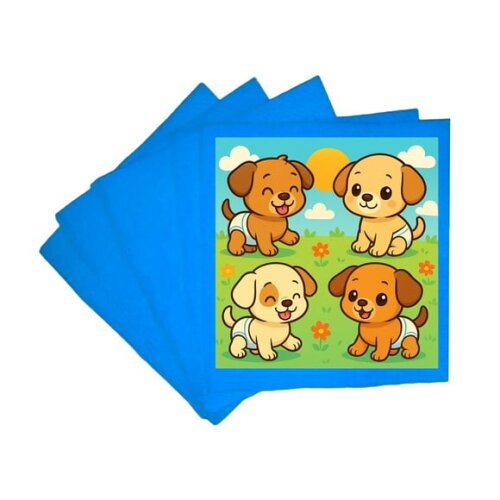 Guardanapo de Papel Personalizado Cachorrinhos Baby