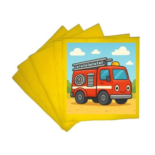 Guardanapo de Papel Personalizado Caminhão de Bombeiro