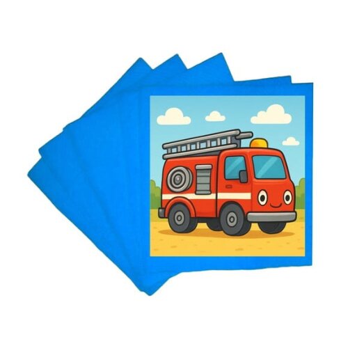 Guardanapo de Papel Personalizado Caminhão de Bombeiro