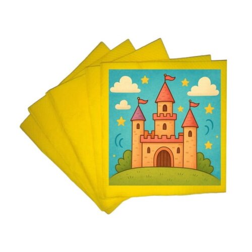 Guardanapo de Papel Personalizado Castelo Encantado