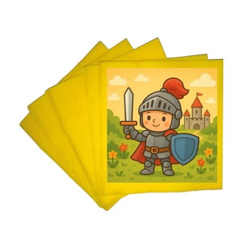 Guardanapo de Papel Personalizado Cavaleiro Medieval