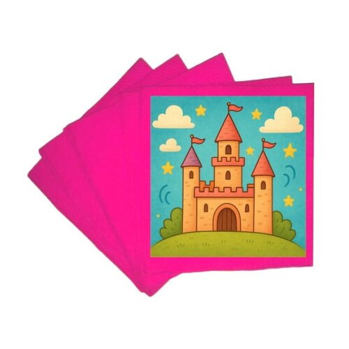 Guardanapo de Papel Personalizado Castelo Encantado