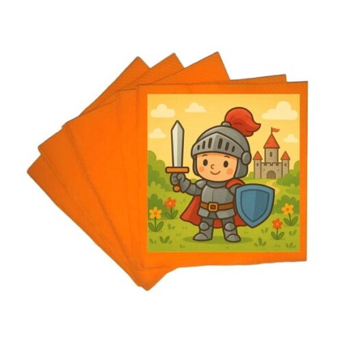 Guardanapo de Papel Personalizado Cavaleiro Medieval