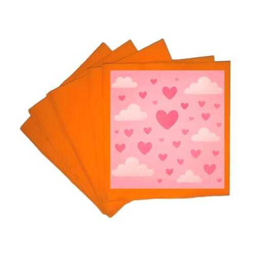 Guardanapo de Papel Personalizado Céu Rosa