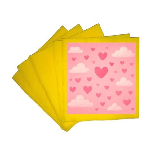 Guardanapo de Papel Personalizado Céu Rosa