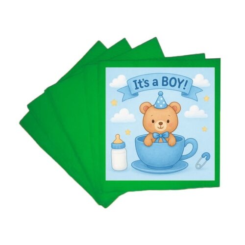 Guardanapo de Papel Personalizado Chá de Bebê Menino