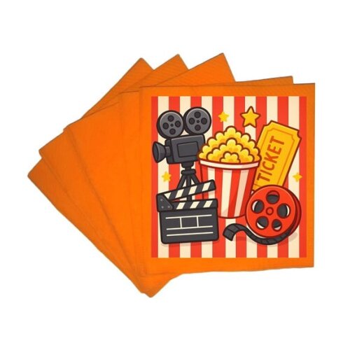 Guardanapo de Papel Personalizado Cinema