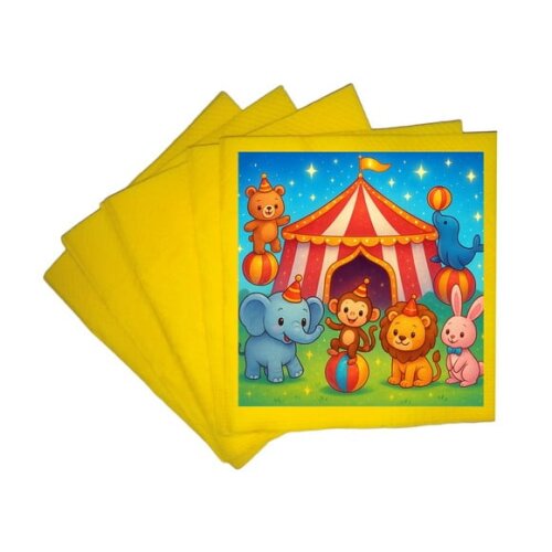 Guardanapo de Papel Personalizado Circo Encantado
