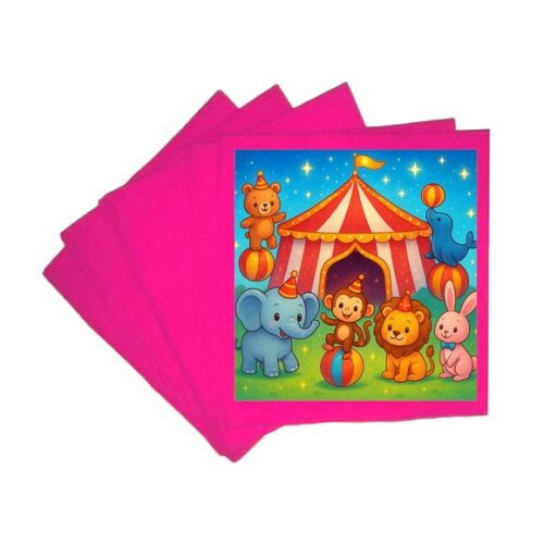Guardanapo de Papel Personalizado Circo Encantado