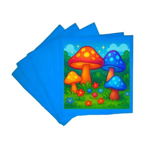Guardanapo de Papel Personalizado Cogumelos Mágicos