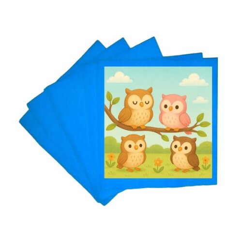 Guardanapo de Papel Personalizado Corujinhas