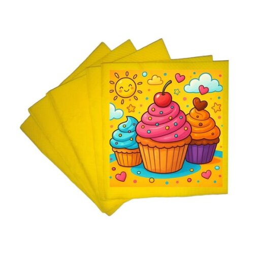 Guardanapo de Papel Personalizado Cupcakes