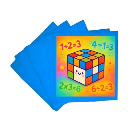 Guardanapo de Papel Personalizado Cubo Mágico