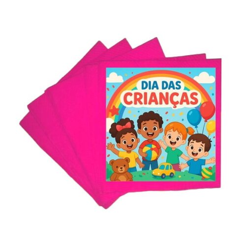 Guardanapo de Papel Personalizado Dia das Crianças