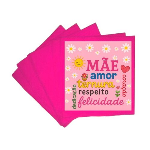 Guardanapo de Papel Personalizado Dia das Mães