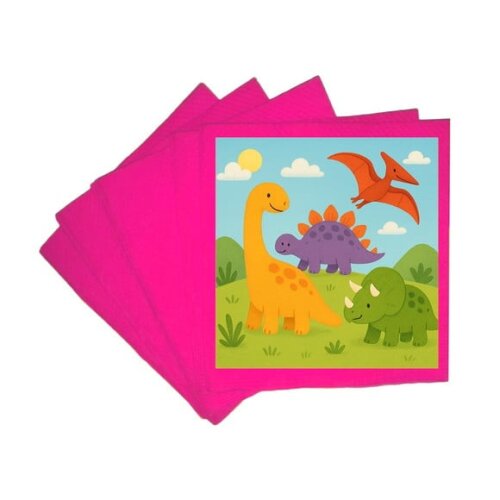 Guardanapo de Papel Personalizado Dinossauros