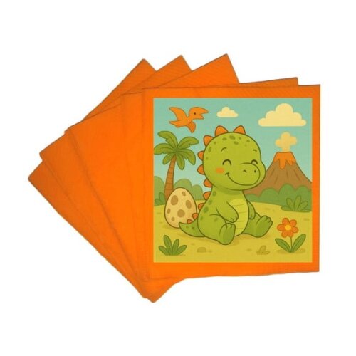 Guardanapo de Papel Personalizado Dinossauro Baby
