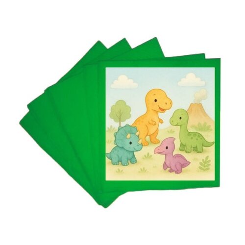 Guardanapo de Papel Personalizado Dinossauros Baby