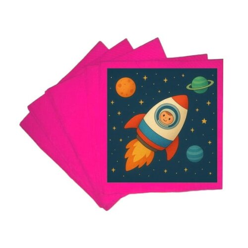 Guardanapo de Papel Personalizado Espaço Sideral