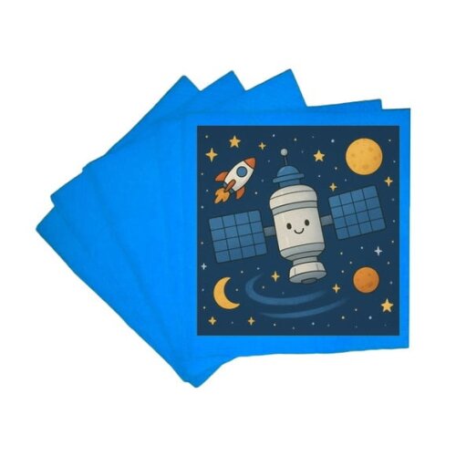Guardanapo de Papel Personalizado Estação Espacial