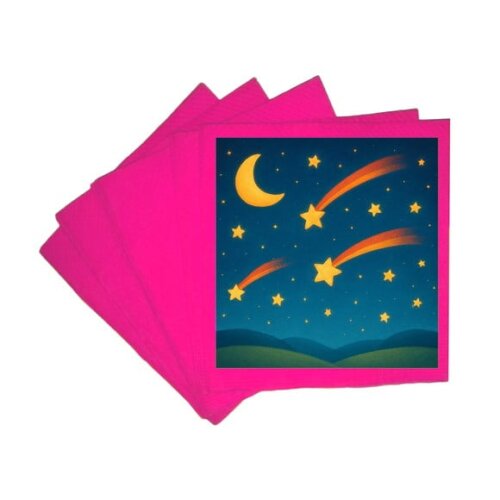 Guardanapo de Papel Personalizado Estrelas Cadentes