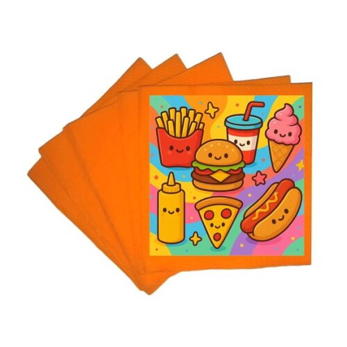 Guardanapo de Papel Personalizado Fast Food