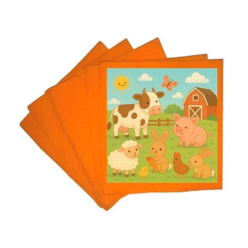 Guardanapo de Papel Personalizado Fazendinha