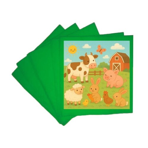 Guardanapo de Papel Personalizado Fazendinha