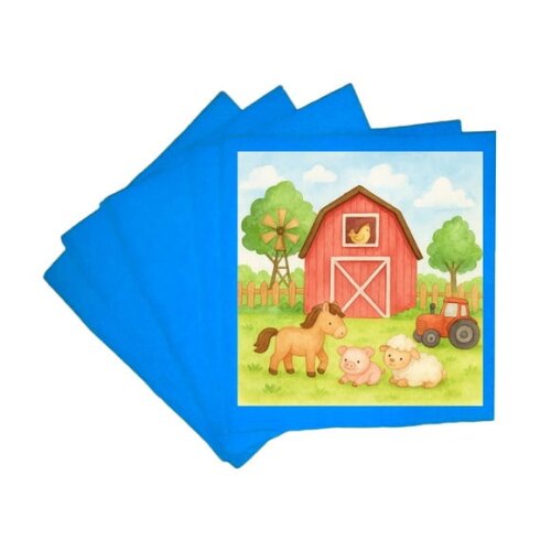 Guardanapo de Papel Personalizado Fazendinha Aquarela